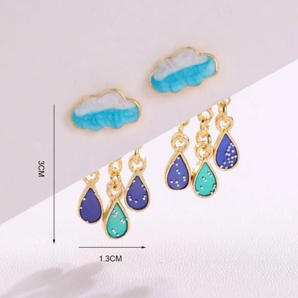 Rain Earrings - Picture 3 of 7
